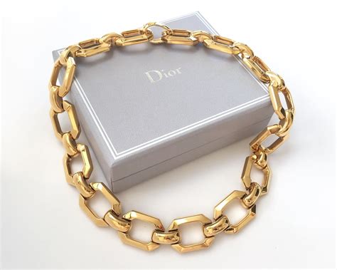 christan dior chain|Christian Dior chain choker.